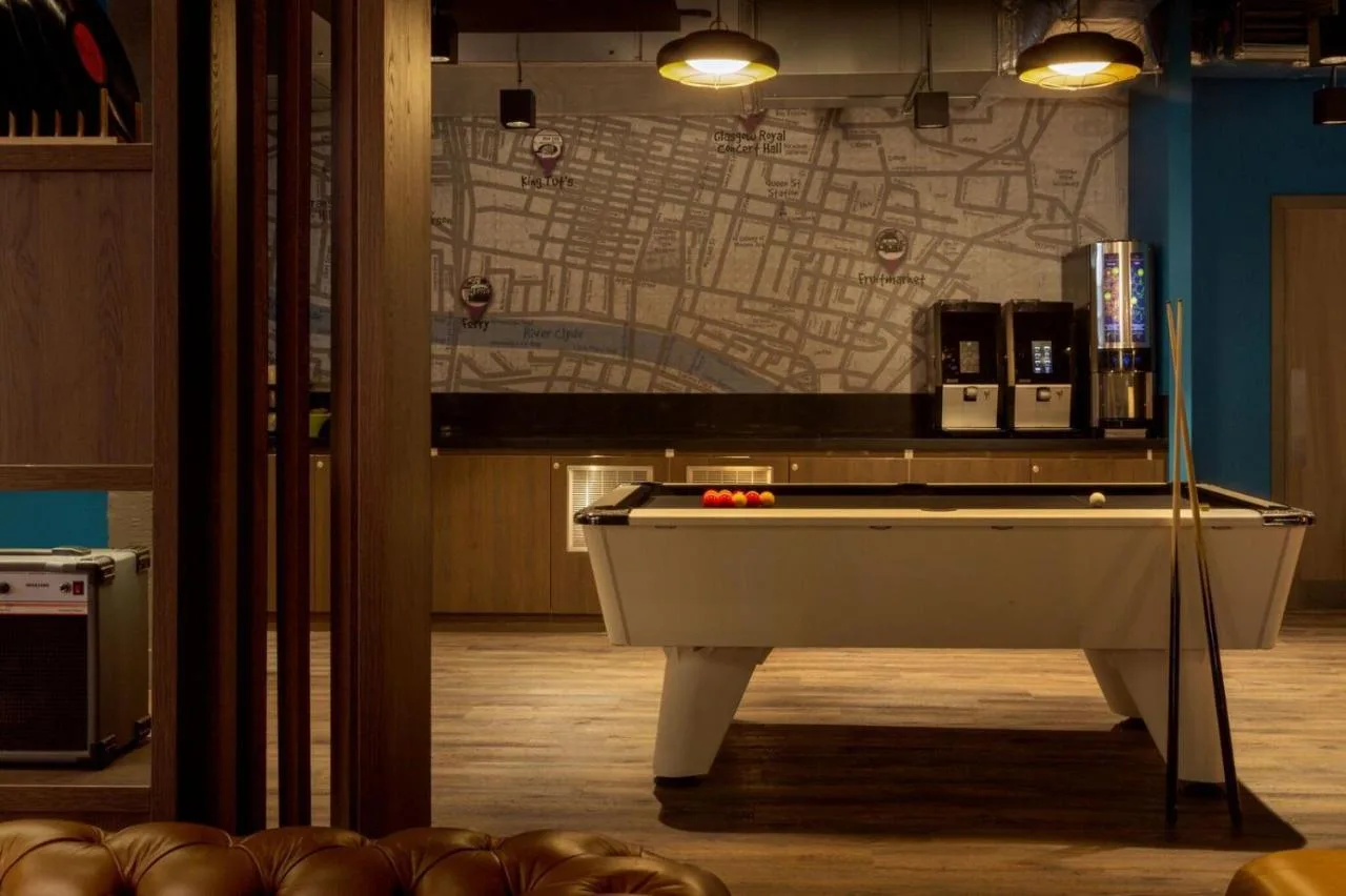 Pool table in the lounge