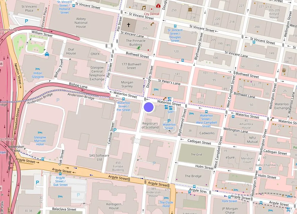Map: ibis Styles Glasgow Central